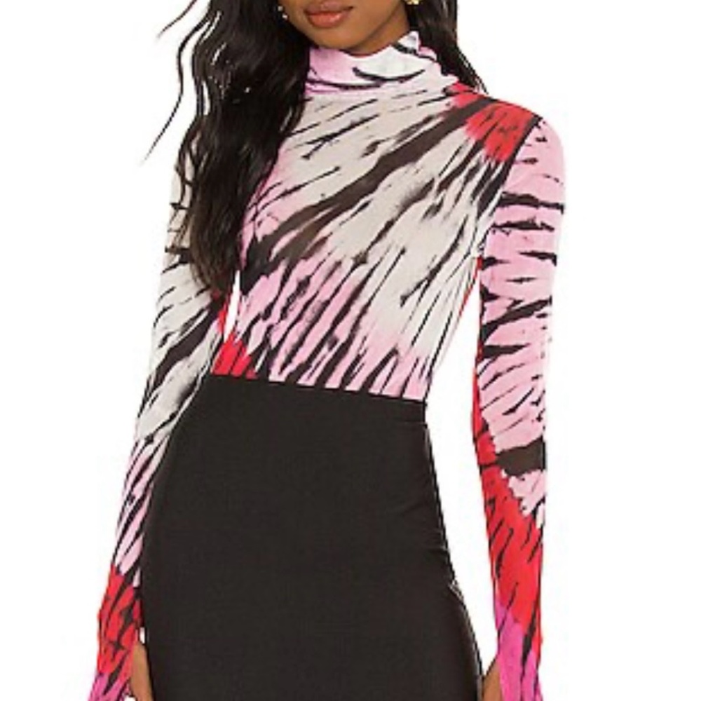 AFRM Multicolor Long Sleeve Turtleneck Top